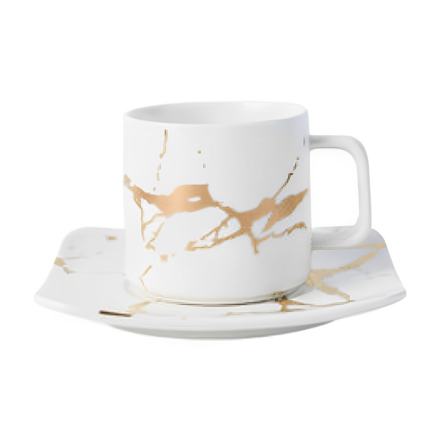 Coffee Mugs Marble Gold Inlay
